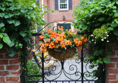 Brighton, NY - Ornate Iron and brick entrance gate