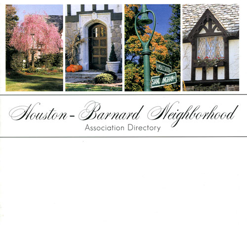 Houston Barnard neighborhood directory, 2000 cover image