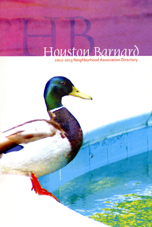 Houston Barnard neighborhood directory, 2012 cover image