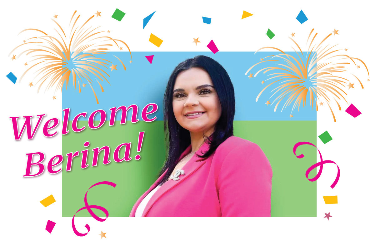 Welcome Berna! graphic and photo of Berina Heganovic, Licensed Real Estate Agent with Judys Broker Network