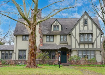photo of Stone and Stucco Tudor home in Houston Barnard Subdivision