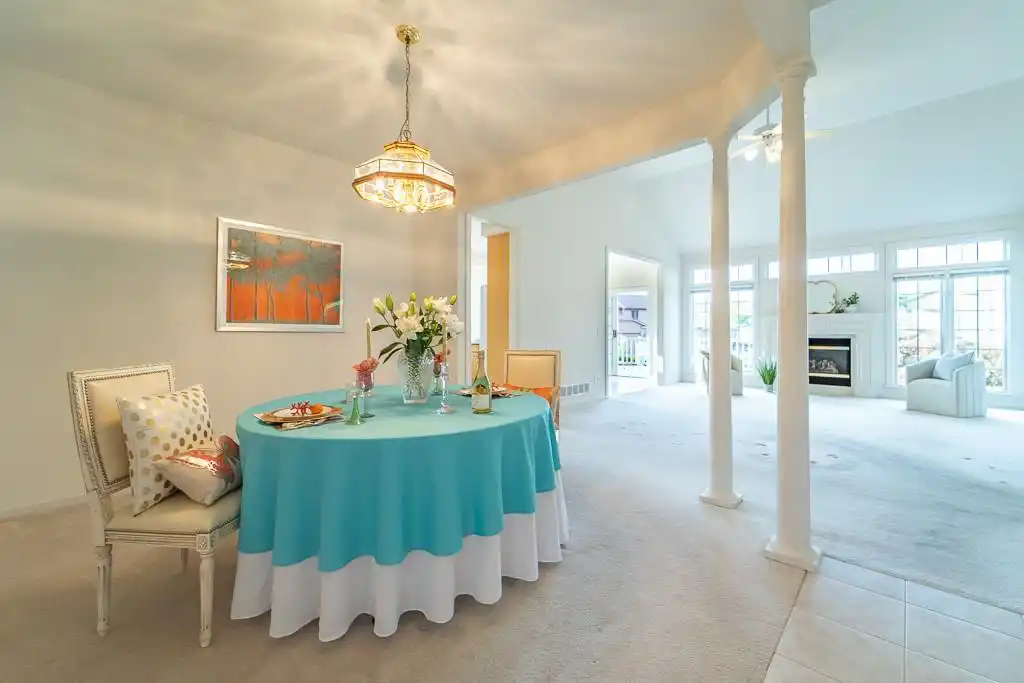 SPL villa dining room view