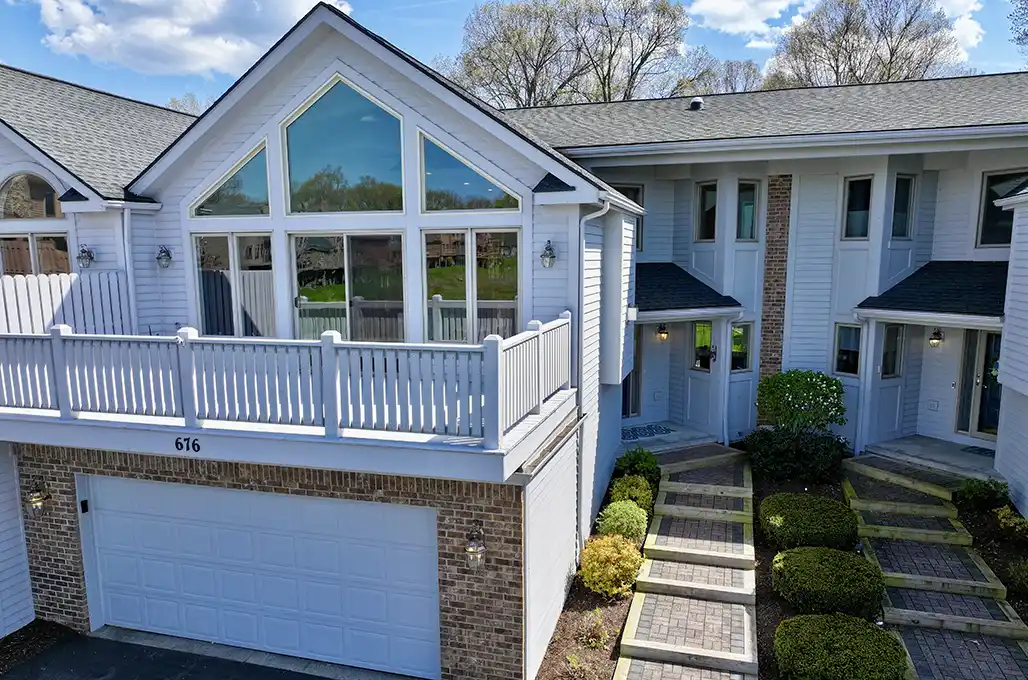 Tri-level townhome exterior view SPL townhouse exterior view